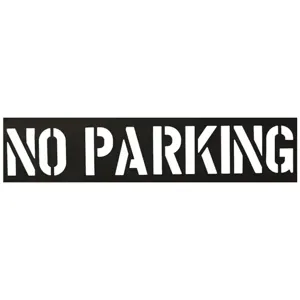 CH HANSON 12430 Stencil, No Parking, 12 Inch Character Size | CH3TMA