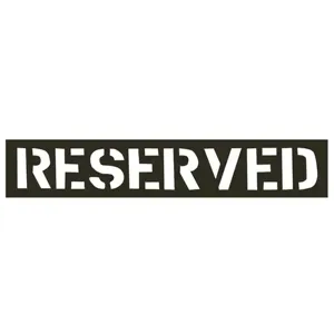 CH HANSON 12434 Stencil, Reserved, 12 Inch Character Size | CH3TMD