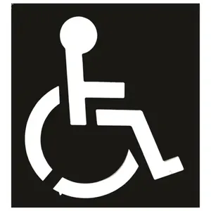 CH HANSON 12438 Stencil, Handicap Symbol, 43 Inch Height | CH3TMH