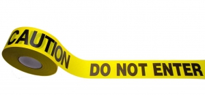 CH HANSON 15002 Barricade Tape, Yellow, Caution Do Not Enter, 3 Inch Size, 1000 Feet Length | CD6LCX
