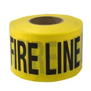 CH HANSON 15034 Barricade Tape, Yellow, Fire Line Do Not Cross, 3 Inch Size, 1000 Feet Length | CD7BWQ