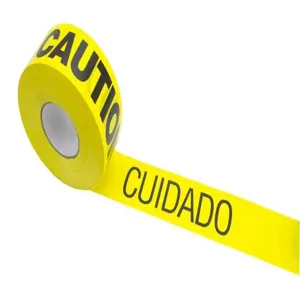 CH HANSON 16102 Barricade Tape, Yellow, Caution/Cuidado, 3 Inch Size, 300 Feet, 2 Mil | CD6LFF