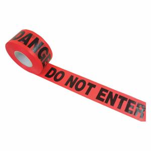 CH HANSON 15041 Barricade Tape, Red, Danger Do Not Enter, 3 Inch Size, 1000 Feet Length | CD7BWT