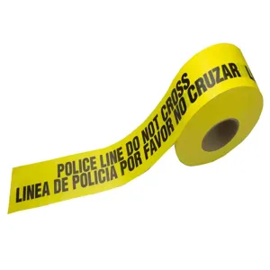 CH HANSON 15049 Barricade Tape, Yellow, Police Line Do Not Cross, 3 Inch Size, 1000 Feet Length | CD7BWW