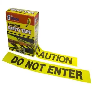 CH HANSON 15140 Barricade Tape, Yellow, Police Line Do Not Cross, 3 Inch Size, 1000 Feet Length | CD6LEJ