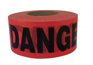 CH HANSON 16003 Barricade Tape, Red, Danger, 3 Inch Size, 1000 Feet Length, 2 Mil | CD6LEU