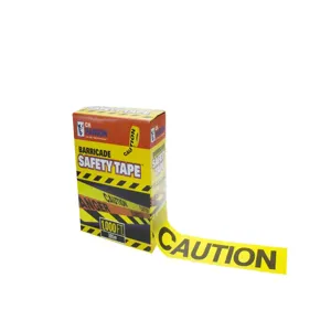 CH HANSON 16090 Barricade Tape, Yellow, Caution, 3 Inch Size, 1000 Feet Length | CD6LFB