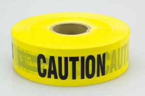 CH HANSON 16091 Barricade Tape, Yellow, Caution, 3 Inch Size, 3000 Feet Length | CD6LFC