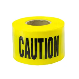 CH HANSON 16092 Barricade Tape, Yellow, Expandable Caution, 3 Inch Size, 500 Feet Length | CD6LFD