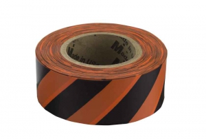 CH HANSON 17056 Flaggenband, Orange, schwarze Streifen, 1-3/16 Zoll x 150 Fuß | CD6LGA