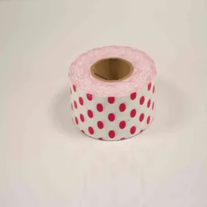 CH HANSON 17067 Standard Flagging Tape, White, Red Polka Dots, 1-3/16 Inch x 300 Feet | CD6LGJ