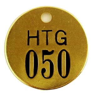 CH HANSON 40105B HTG nummeriertes Ventilschild, 26 bis 50, Messing | CH3TYC