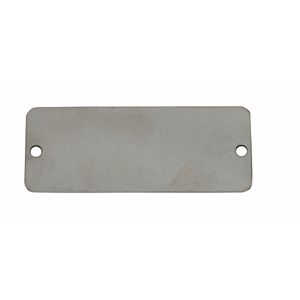 CH HANSON 41318 Blank Tag, Rectangle, Stainless Steel, Round Corner,1-1/2 x 3 Inch Size, 100 Pk | CH3UAB