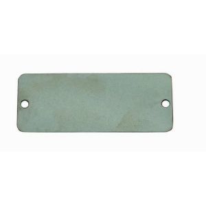 CH HANSON 41243 Blank Tag, Rectangle, Stainless Steel, Round Corner, 5/8 x 2-1/2 Inch Size, 100 Pk | CH3TZG