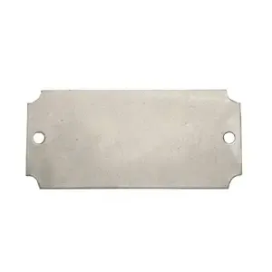 CH HANSON 41331 Blank Tag, Rectangle, Aluminium, Notch, 1-7/16 x 3-1/16 Inch Size, 100 Pk | CH3UAC