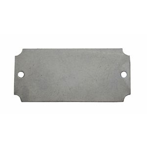 CH HANSON 41333 Blank Tag, Rectangle, Stainless Steel, Notch, 1-7/16 x 3-1/16 Inch Size, 100 Pk | CH3UAE