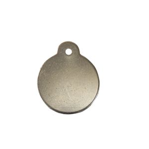 CH HANSON 41378 Blank Tag, Round, With Ear, Stainless Steel, 1 Inch Dia., 100 Pk | CH3UAH