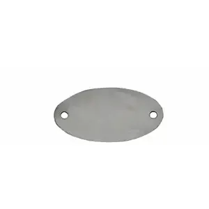 CH HANSON 41698 Blank Tag, Oval, Stainless Steel, 3/4 x 1-11/32 Inch Size, 100 Pk | CH3UBP