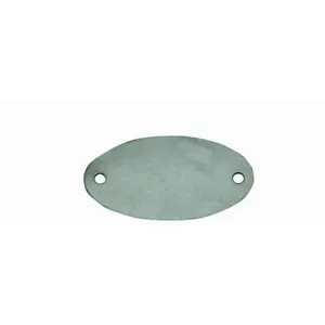 CH HANSON 41743 Blank Tag, Oval, Stainless Steel, 1 x 1-7/8 Inch Size, 100 Pk | CH3UBT