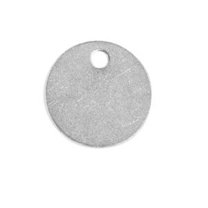 CH HANSON 41821 Blanko-Tag, rund, Aluminium, 1 Zoll Durchmesser, 100 Stück | CH3UBX