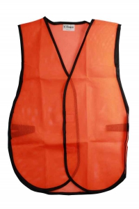 CH HANSON 55100 Safety Vest, Soft Mesh, Orange | CD6LHT