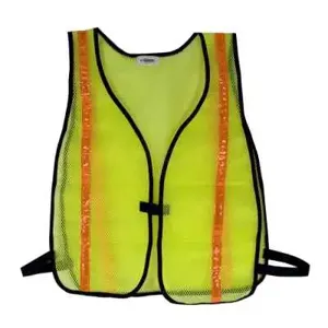 CH HANSON 55115 Safety Vest With Reflective Stripes, Green | CD6LHV