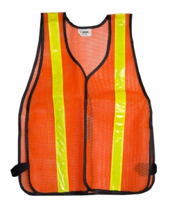 CH HANSON 55150 Safety Vest With Wider Reflective Stripes, Orange | CD6LHX