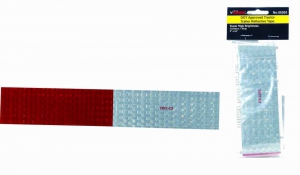 CH HANSON 55305 Reflective Safety Tape, Red/Silver, 2 x 24 Inch Size | CD6LJE
