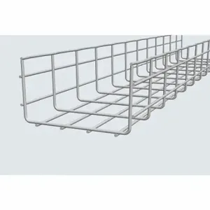 CABLOFIL CF105/600EZ Wire Mesh Cable Tray, 24 Inch Width, 4 1/4 Inch Height, 10 ft Length, 129 lb, Steel | CQ8CFB 60RC88