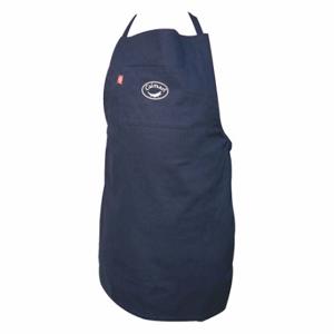 CAIMAN 3002-1 Flame-Resistant Apron, Bib Apron, 36 Inch Length, Navy, Cotton, 9 oz Fabric Wt | CV4MCJ 494N54