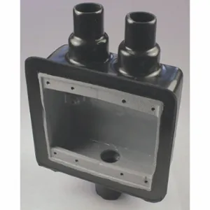 CALBOND PV0700FSD212 Device Box, 2 Gangs, 3/4 Inch Hub Size, 3 Inlets, 6.03 Inch Lg, 4.19 Inch Width | CQ8CWX 41TA45