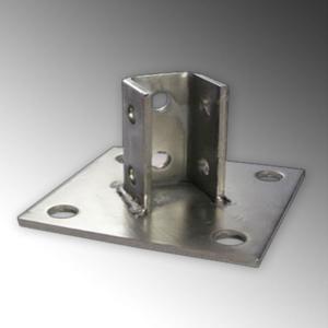 CALBRITE S65800PB00 Post Base for Channel, 316 Stainless Steel | CL2MAR