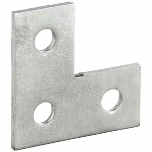 CALBRITE S600003BF0 3 Hole Flat Angle Plate, 316 Stainless Steel | CL2MBB