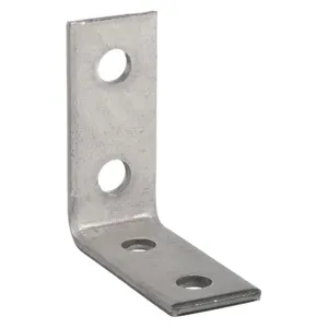 CALBRITE S600004B00 4 Hole 90 Degree Angle Bracket, 316 Stainless Steel | CL2MBC