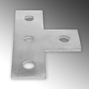 CALBRITE S60000PLTE 4 Hole Tee Plate, 9/16 Inch Hole, 316 Stainless Steel | CL2MBG