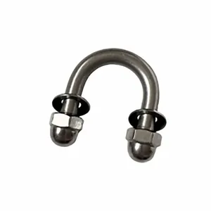 CALBRITE S620FRMHBR Flatrail Conduit Hanger, 2 Inch Trade Size, 3/8 Inch Bolt Hole Size, 316 Stainless Steel | CL2MDP