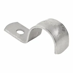 CALBRITE S215001S00 EMT One Hole Strap, 1-1/2 Inch Trade Size, 1/2 Inch Bolt Hole Size, 316 Stainless Steel | CL2LYA