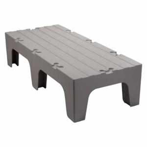 CAMBRO MANUFACTURING EADRS60480 Dunnage Rack, 12 Inch X 60 Inch X 21 Inch, Polypropylene, 3000 Lb Load Capacity, Gray | CQ8DRE 4UHY6