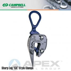 CAMPBELL 6423500 Clamp, GX, Sharp Leg, 1/2 Ton | CM7WGU