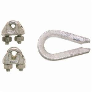 CAMPBELL B7675109 Wire Rope Clip & Thimble, 1/8 Inch Trade Size | CM7WNM