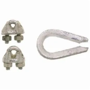 CAMPBELL B7675119 Wire Rope Clip & Thimble, 3/16 Inch Trade Size | CM7WNN