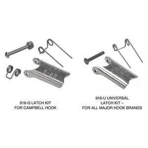 CAMPBELL 3990501 Latch Kit For Integrated Hooks, 6-26 Size No. | CM7VVQ