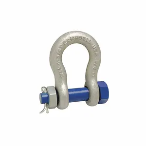 CAMPBELL 5390635 Anchor Shackle, 3/8 Inch Trade Size, Bolt Type, Hot Galvanized | CM7VWT