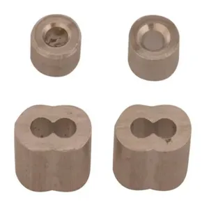 CAMPBELL B7675404 Cable Ferrule (2) & Stop (2), 1/16 Inch | CM7WNQ