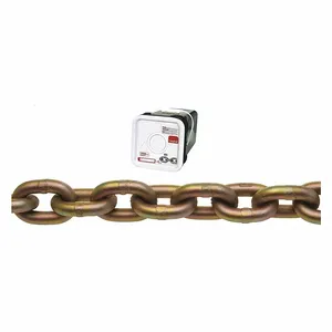 CAMPBELL T0510426 Transport Chain, 1/4 Inch Trade Size, 65 ft./Square Pail Chain Length, Yellow Chromate | CM7VPB