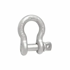 CAMPBELL T9640435 Anchor Shackle, Screw Pin, 1/4 Inch Trade Size, Drop Forged Carbon Steel | CM7XGY