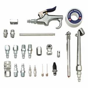 CAMPBELL HAUSFELD MP520010AV Accessory Kit, w/Case, 25pcs, Lever Grip, Safety | CQ8DWG 59DH35