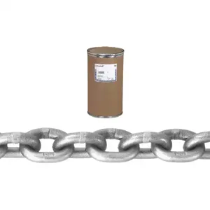 CAMPBELL T0180810 Hightest Chain, 1/2 Inch Trade Size, 100 ft./Drum Chain Length, Self Colored | CM7VKM