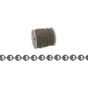 CAMPBELL T0713627 Ball Chain, 164 ft. /Reel, Chrome Plated | CM7VQZ