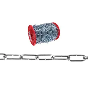 CAMPBELL T0723169 Handy Link Chain, 175 ft./Reel, Zinc Plated | CM7VRQ